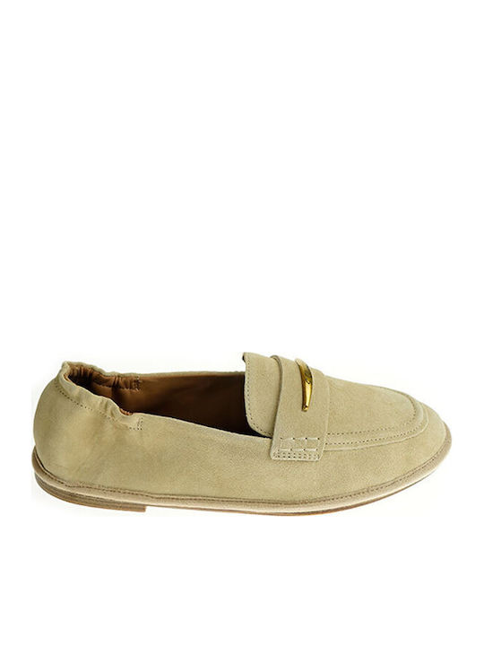 Women's Moccasins in Beige Colour