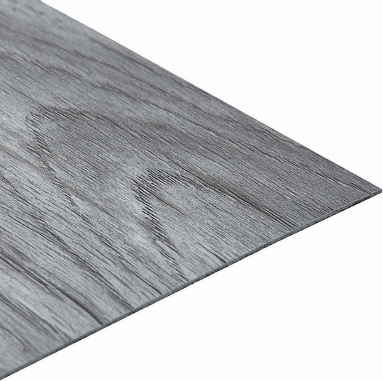 vidaXL Set Plastic Floor PVC With 55 Tiles 1.5mm L30.5xW30.5cm Gray