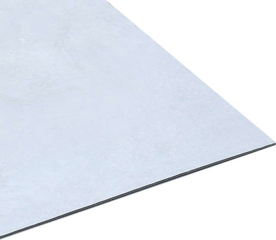 vidaXL Set Plastic Floor PVC with 55 Tiles 1.5mm L30.5xW30.5cm White
