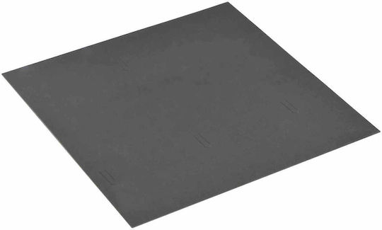 vidaXL Set Plastic Floor PVC with 55 Tiles 1.5mm M30.5xP30.5cm Black