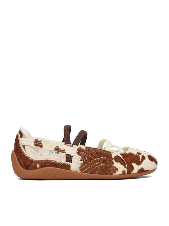 Kids Pumps & Ballerinas with Elastic Strap Fabric White Speedcat Ballet