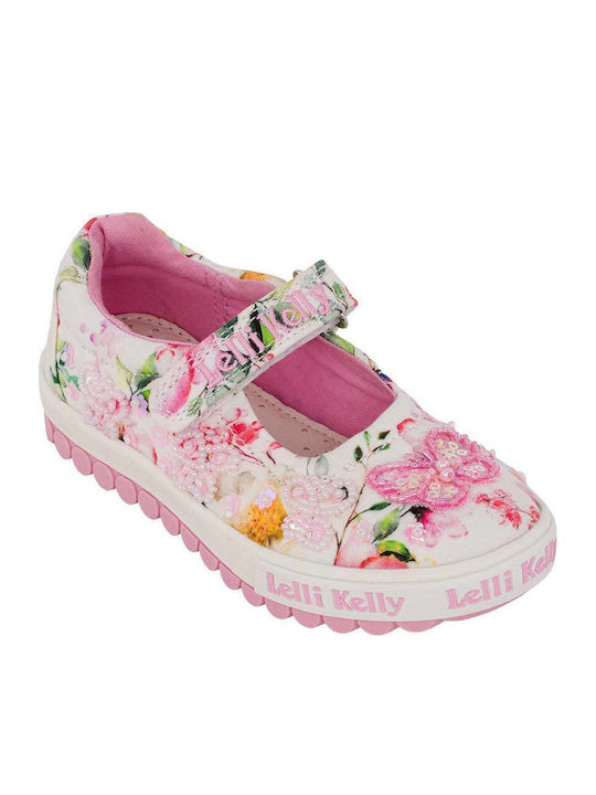Kids Ballerinas with Hoop & Loop Closure Fabric Multicolour Dolly