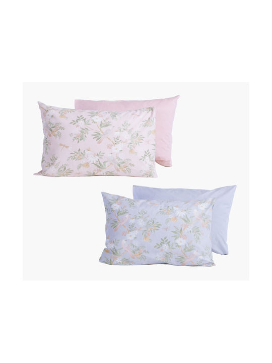 Nef-Nef Homeware Dreamel Pillowcase with Envelope Cover Light Blue 52x72cm