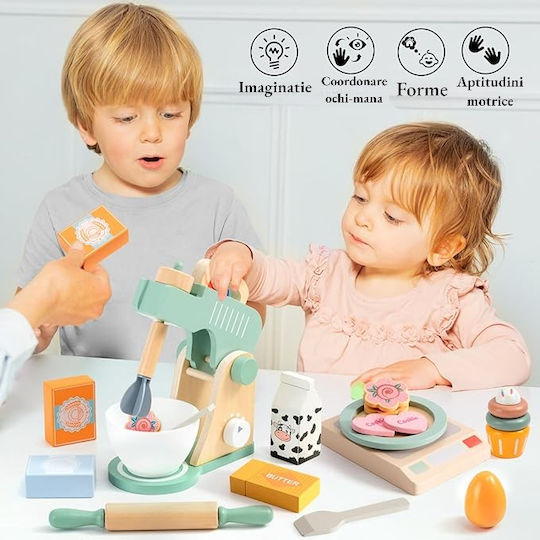 Malvys Kinders-Haushaltsgerät aus Holz 11 Stück