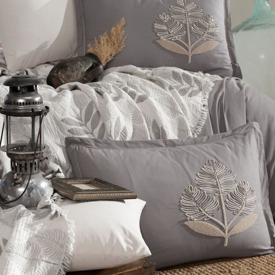 Clasy Home Set Huse Pentru Pilote Dublu 200x220cm Gri