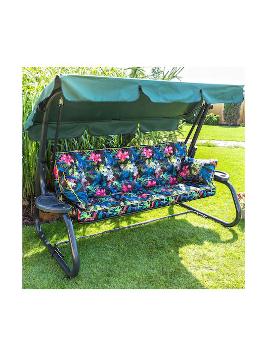 Multicolour Garden Chair Cushion with Backrest
