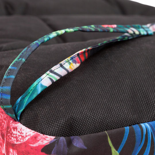 Multicolour Garden Chair Cushion with Backrest