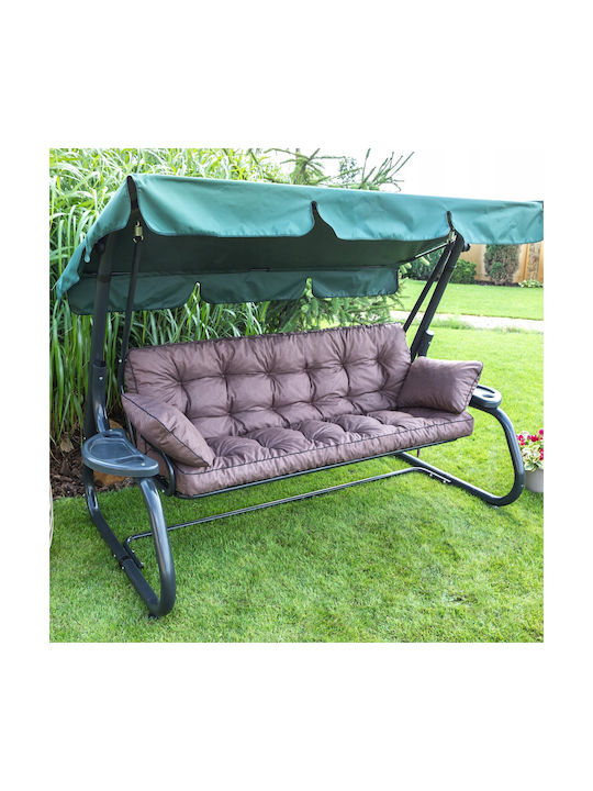 Garden Chair Cushion with Brown Backrest