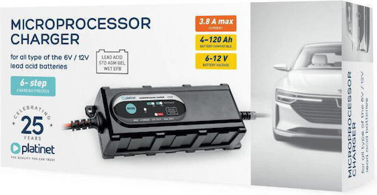 Platinet Batterieladegerät Auto & Motorrad 6/12V 3.8A