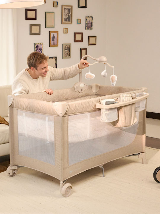 Kinderkraft Παρκοκρέβατο 2 Επιπέδων 126x65cm Kinderkraft Παρκοκρέβατο 2 Επιπέδων 126x65cm
