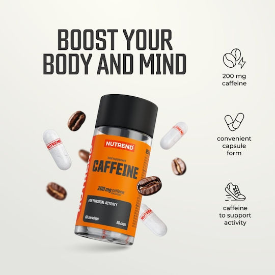 Nutrend Caffeine 200mg Special Food Supplement 60 Capsules