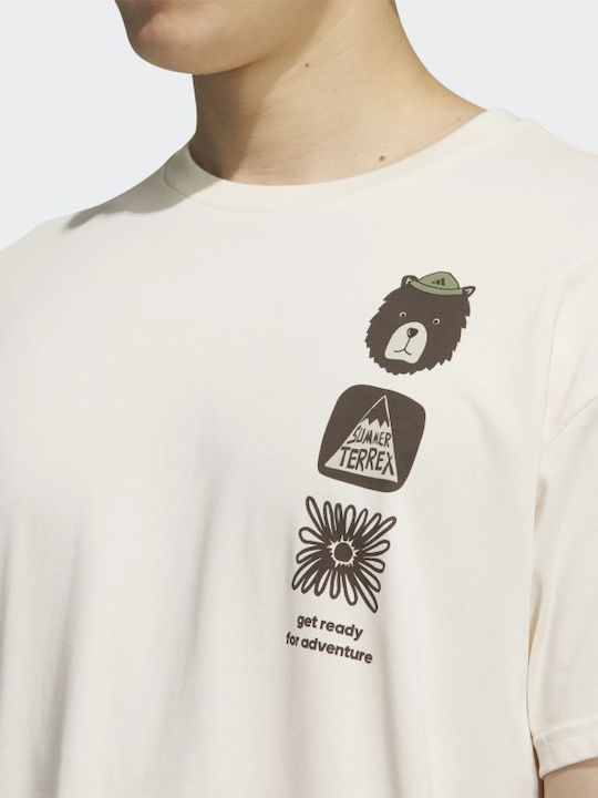 Multi Graphic T-shirt Beige