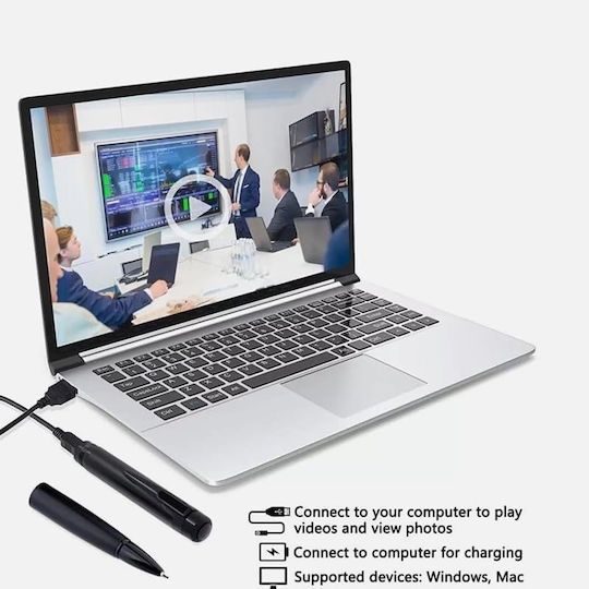 Cameră Ascunsă Stilou Full Hd Iuni W10 64gb Înregistrare Audio-video Fotografie