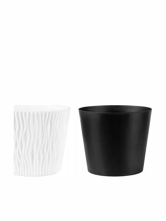 Prosperplast Flower Каспо Пластмасово Бяло 26.2x26.2см