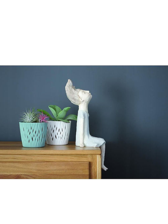 Prosperplast Flower Каспо Пластмасово Бяло 26.2x26.2см