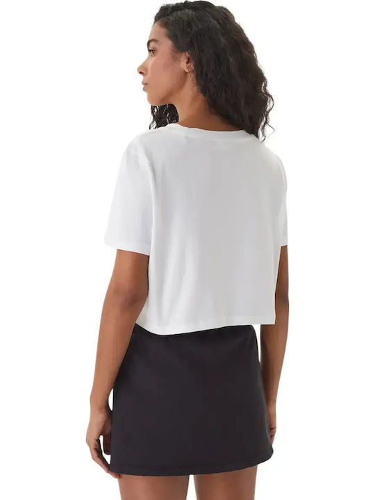 Tricou Crop Damă Alb