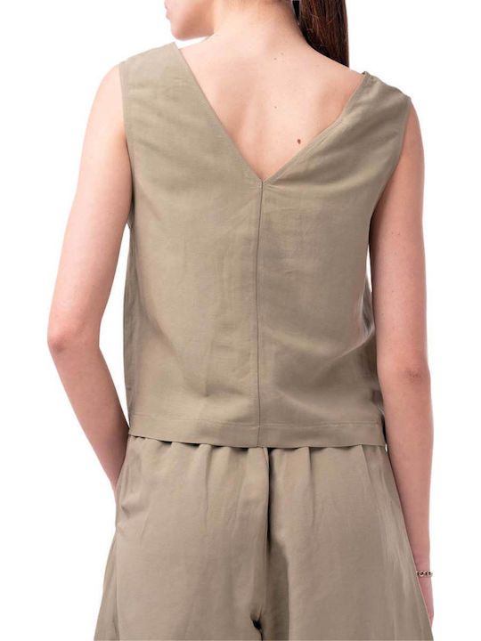 Moutaki Women's Blouse Khaki