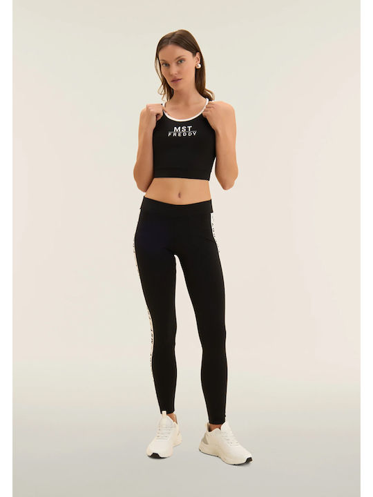 Freddy Bluza Damă Crop Top Neagră