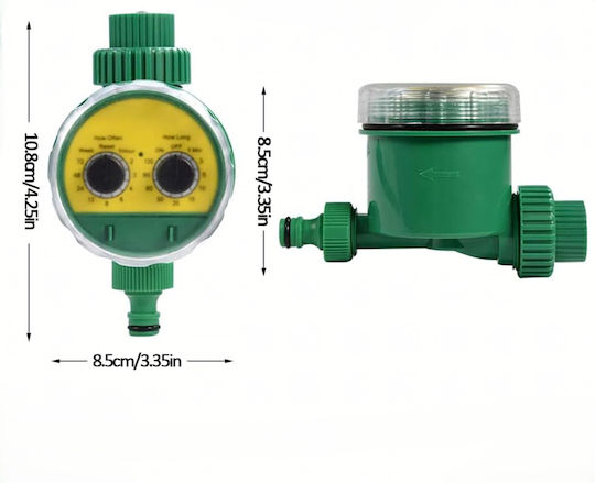 Programator Pentru Irigații Timer Zola 3/4" File Setare Ciclu Udare Timp Udare 1-120 Min Presiune 0,9-3,92 Bar Rezistent La Intemperii Alimentat Cu Baterie 10,8 X 8,5 X 8,5 Cm