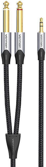 Vention Audio Cable 3.5mm Male To 2x 6.35mm Male Jack Vention Barhk 8m