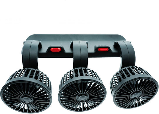Einparts Triple 12v Car Fan Adjustable Modes