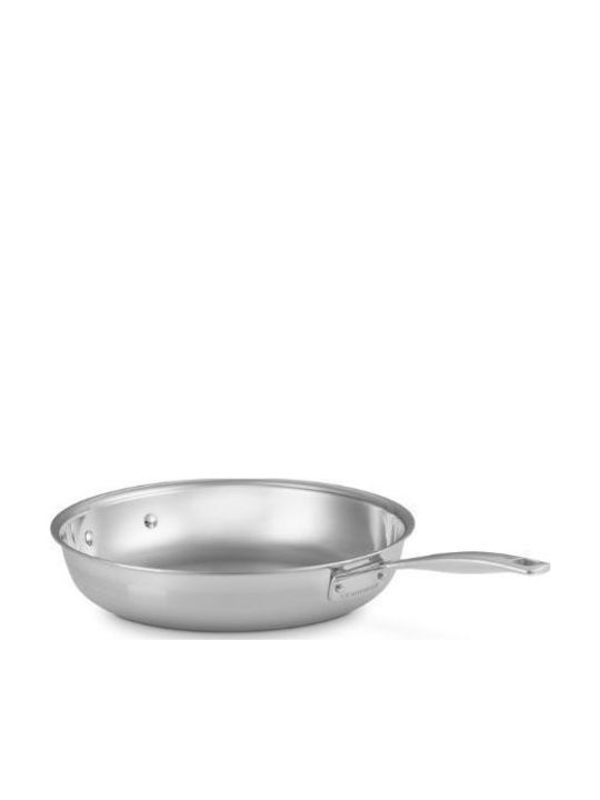 Le Creuset Τηγάνι από Ανοξείδωτο Ατσάλι με Καπάκι 30cm