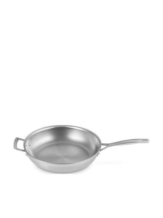 Le Creuset Τηγάνι από Ανοξείδωτο Ατσάλι με Καπάκι 30cm