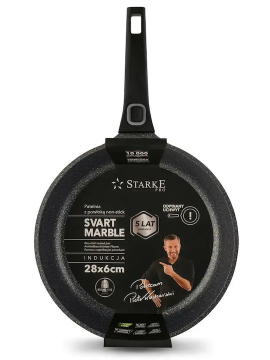Starke Pro Aluminium Pfanne mit Stein Innenbeschichtung 28cm