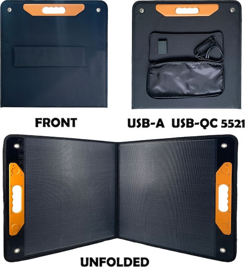 Panou Solar Pliabil 100w Pyramid 18v Portabil 2x Usb Dc Panou Fotovoltaic Camping Drumeții Pescuit Rulota