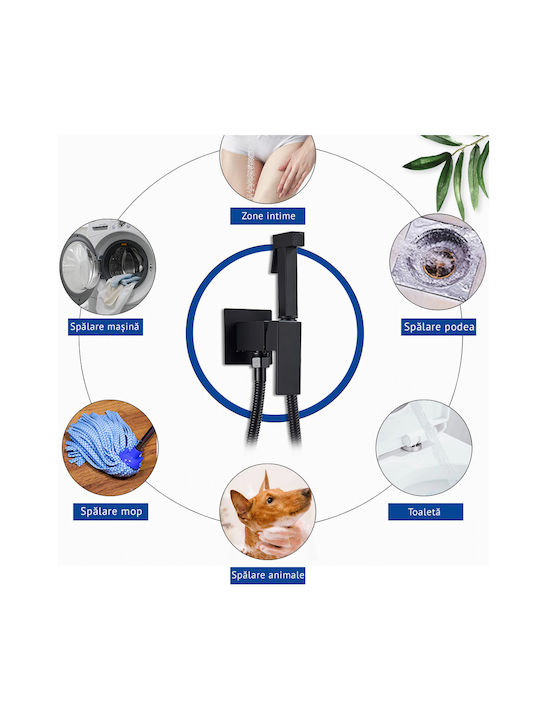 Wand Satz Bidet Schwarz