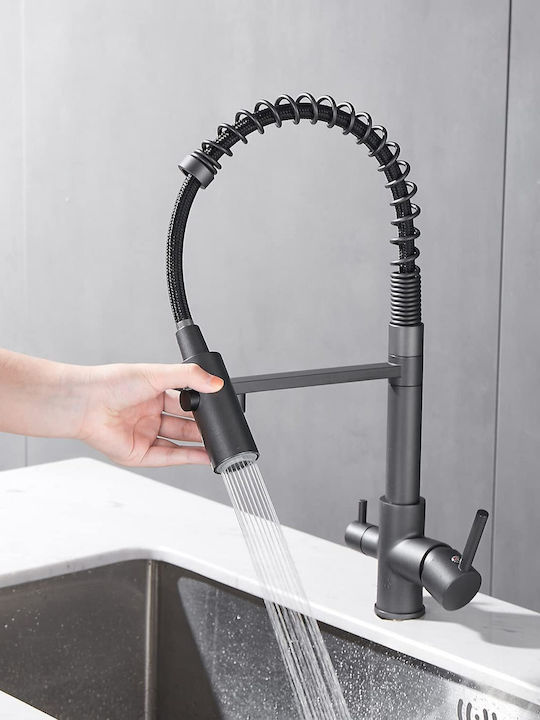Kitchen Faucet Counter Gray