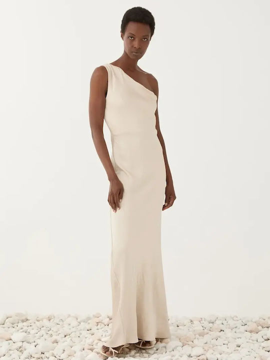 Summer Maxi Dress for Wedding and Christening Ecru