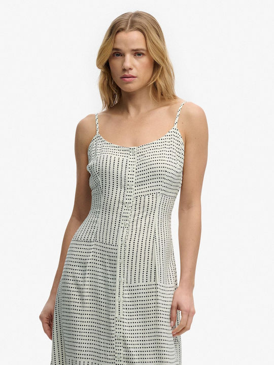 D2 Ovin Summer Midi Dress with Tearing Multi