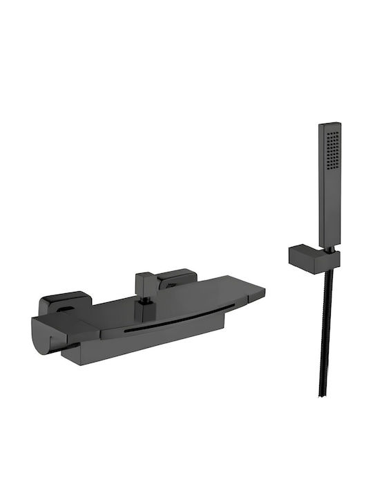 Mischen Badewannenarmatur Komplettes Set Schwarze