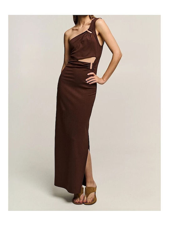 Sommer Maxi Abendkleid Schokolade