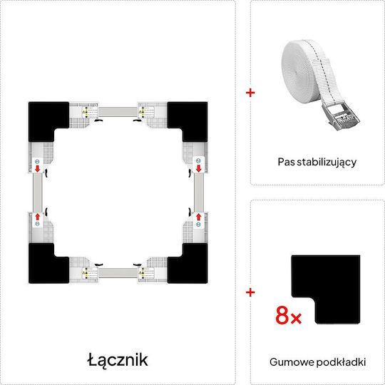 Lin Anschluss Waschmaschine/Trockner aus Inox