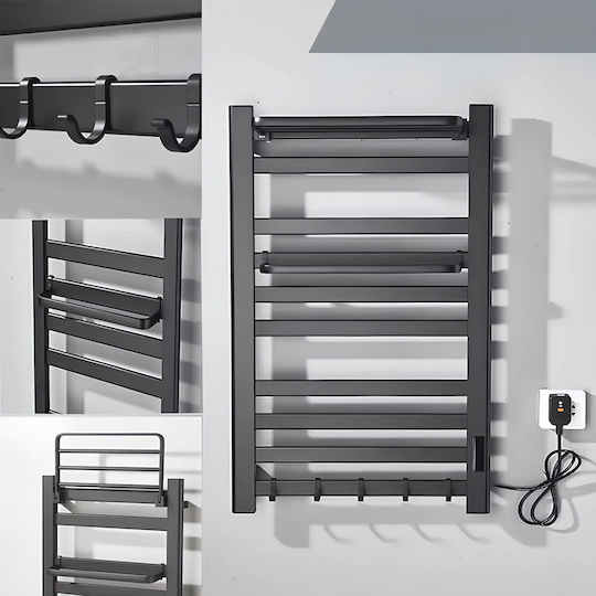 Electric Towel Rail 70W 96x58cm Black