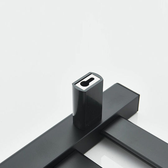 Electric Towel Rail 70W 96x58cm Black