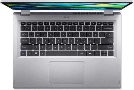 Acer Aspire Go Spin 14 Agsp14-31Pt -338B 14" IPS FHD+ Touchscreen (Core 3-N355/16GB/512GB SSD/W11 Home) Pure Silver (International English Keyboard)