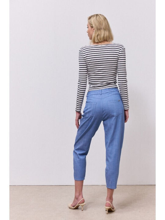 Set Dama Albastru Deschis cu Pantaloni