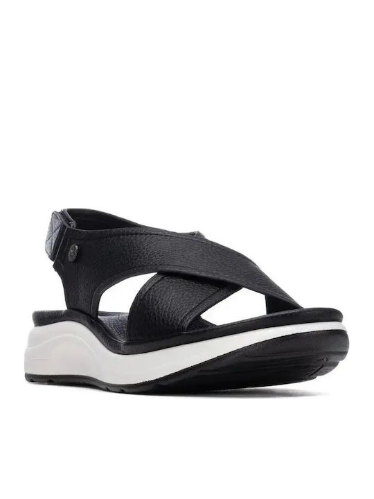 Sandale Casual Damă Flatforme Negre