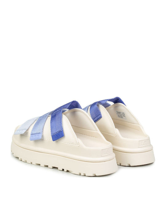 Goldenglow Slide Flache Sandalen für Damen Weiß