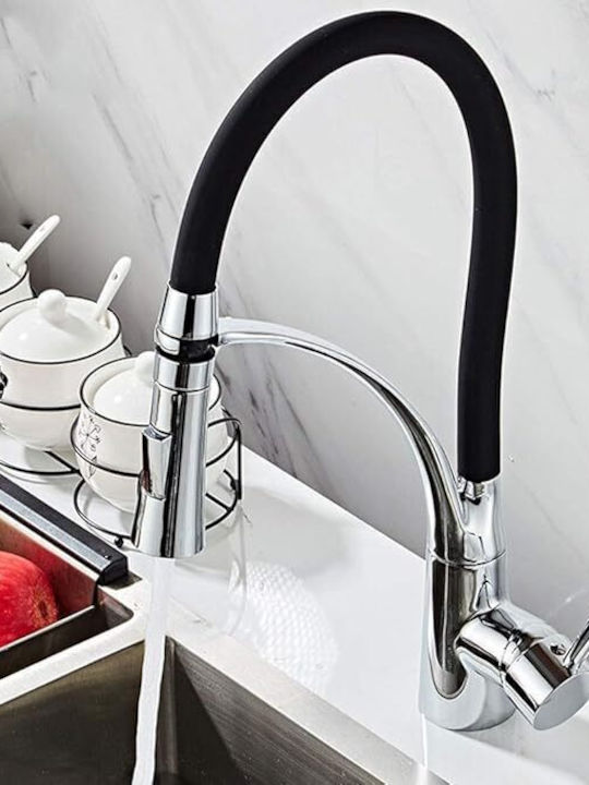 Landsh Poly116 Kitchen Faucet Counter U-Shaped Bronze