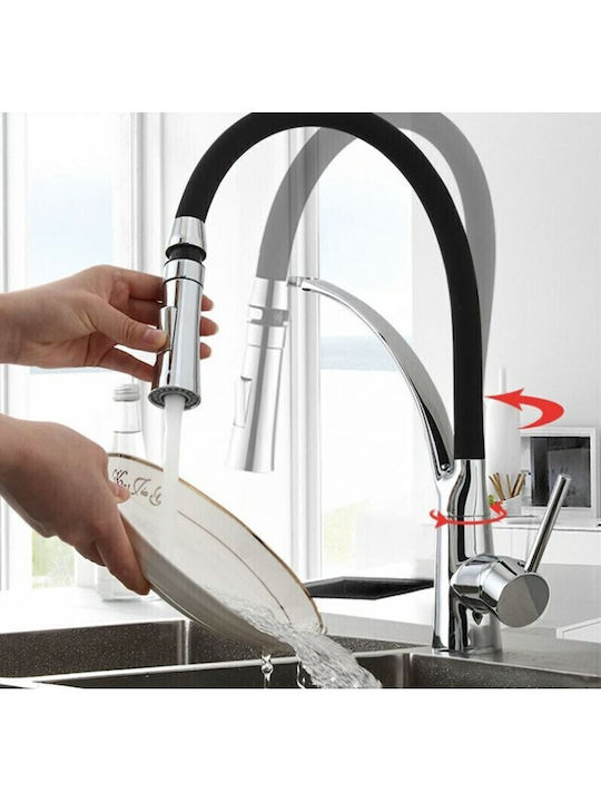 Landsh Poly116 Kitchen Faucet Counter U-Shaped Bronze