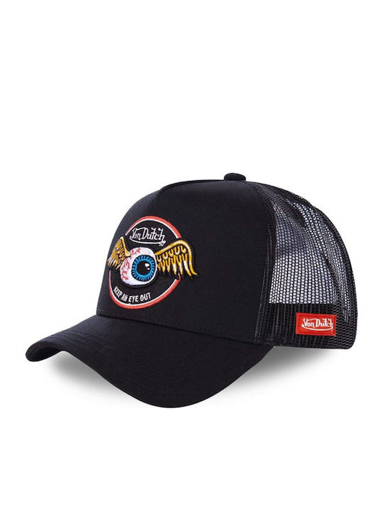 Von Dutch Ανδρικο Καπελο Trucker Μαυρο Vd 0 Cas1 Rag Blk-noir