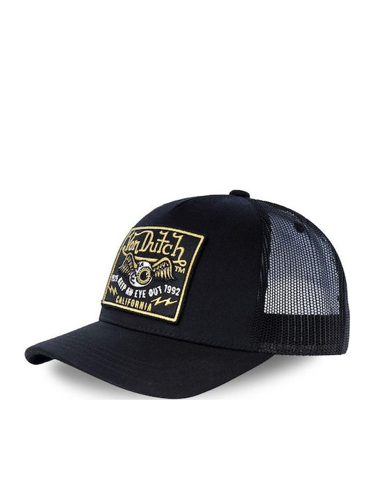 Von Dutch Men's Trucker Cap Black Vd 0 Cas1 Blkb-noir