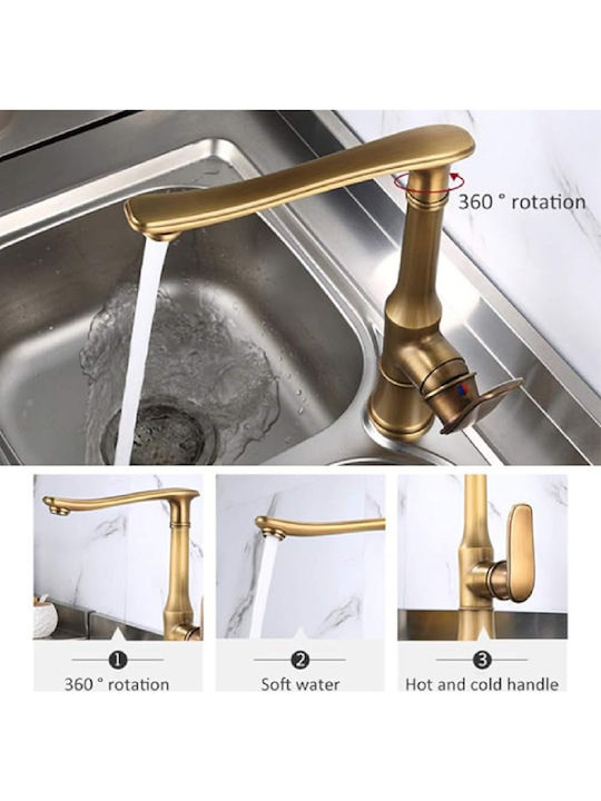 Landsh Kitchen Faucet Counter Bronze