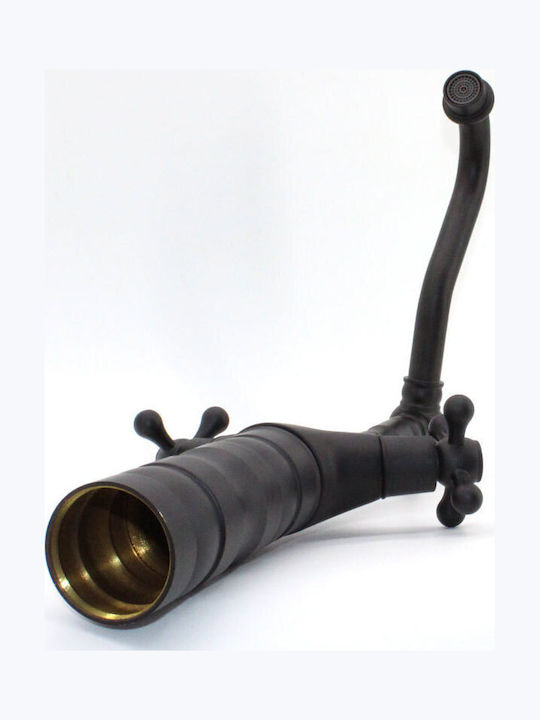 Landsh Retro Tall Black Mixing Sink Faucet