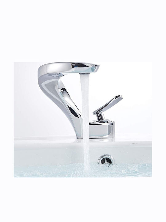 Landsh Mixing Sink Faucet Tall Silver