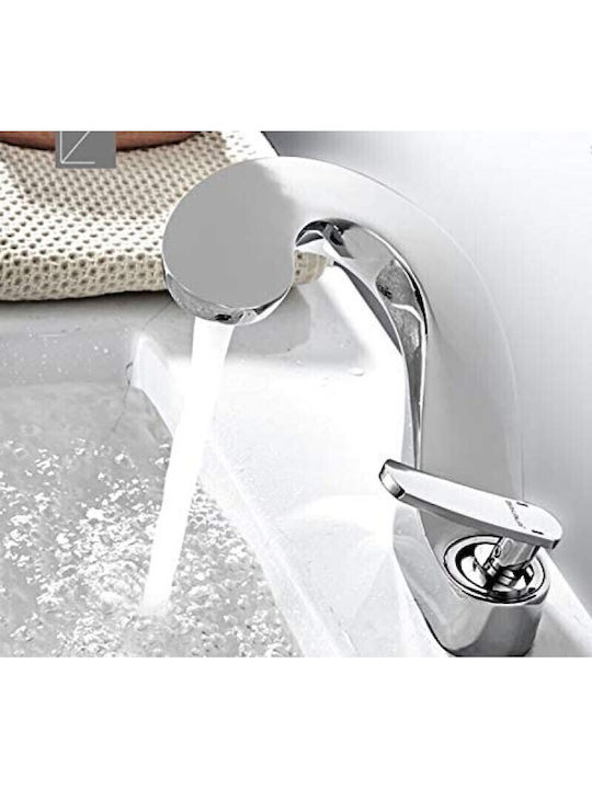 Landsh Mixing Sink Faucet Tall Silver